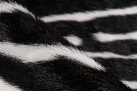Vloerkleed Animal Imitatie Zwart Wit 225