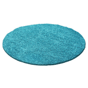 Turquoise vloerkleed Adriana Shaggy  1500/AY Turquoise