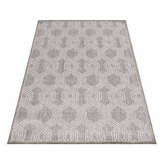 Sisal look vloerkleed Lisabon grijs 4904