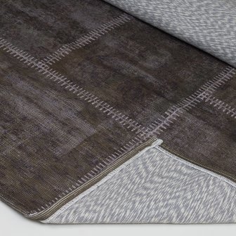 Patchwork vloerkleed Mambo d.groen