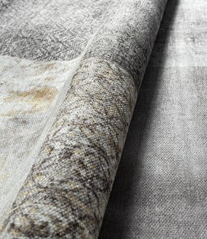 Vloerkleed Toska grijs goud 1300