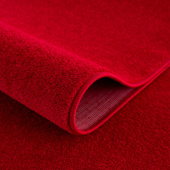 Rood laagpolig vloerkleed Boston 9503