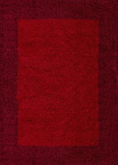 Rode hoogpolige vloerkleden Adriana Shaggy  1503/AY  