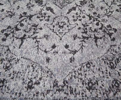 Chenille vloerkleed Tabriz   Zwart