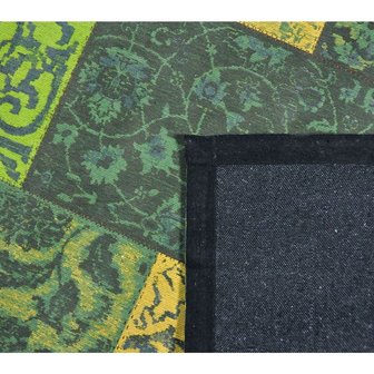 Patchwork Vintage vloerkleed Geel Groen