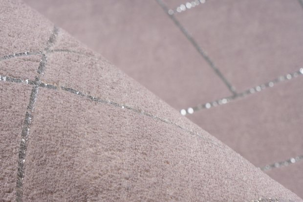 Vloerkleed Brasil taupe zilver 125