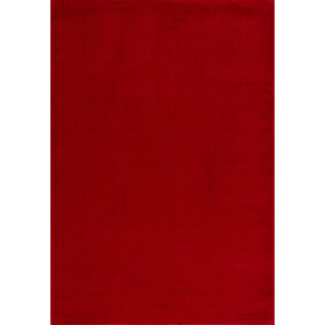 Rood laagpolig vloerkleed Boston 9503