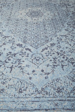 Vloerkleed Tabriz L. Blauw