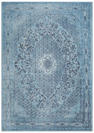 Vloerkleed Tabriz L. Blauw