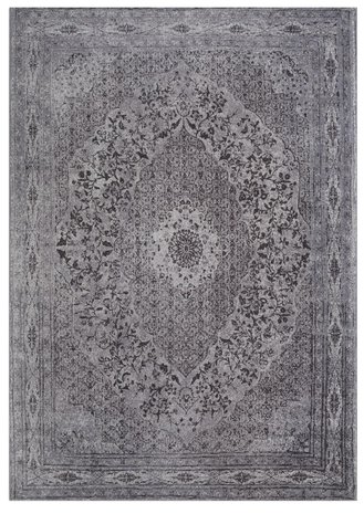 Chenille vloerkleed Tabriz   Zwart