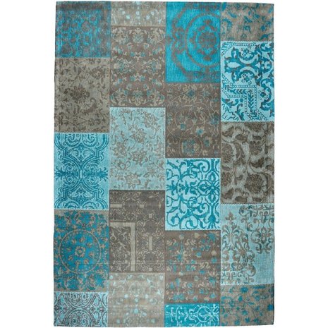 Aanbieding vloerkleed Dalyan Patch Vintage Turquoise 