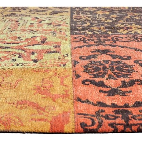 Tapijt Dalyan Patch Vintage Oker