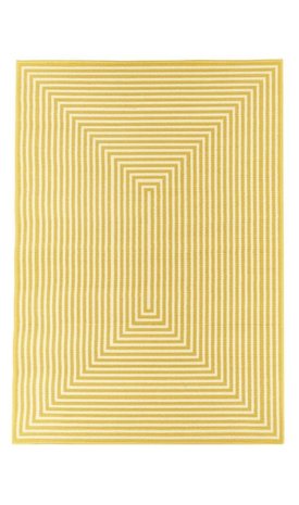 Razernij Konijn los van Modern geel vloerkleed met strepen | VLOERKLEED Geel - Vloerkleden en  karpetten rechtstreeks van de groothandel