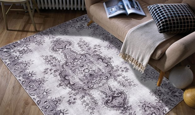 Vloerkleed Jasmijn kleur licht grijs