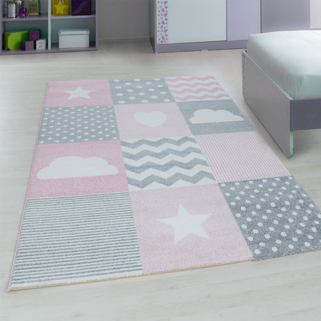 Kinderkamer tapijt Child 620/AY Pink